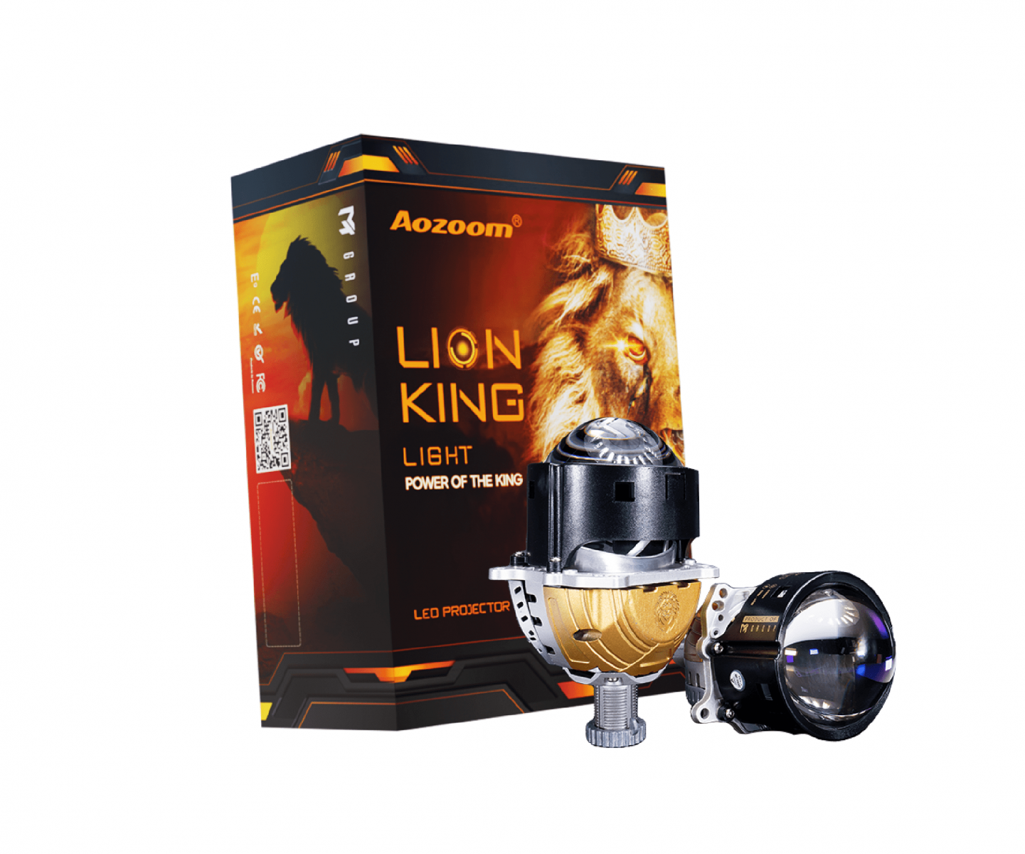 độ đèn bi led lion king cho hyundai creta 2023